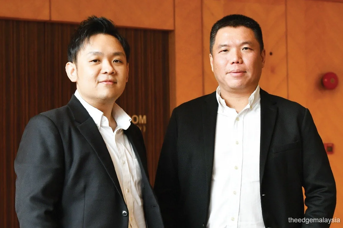 Executive director Soh Wei Wei and director Chong Guang Wei, photographed for The Edge’s September 2025 profile. Photo: Sam Fong/The Edge